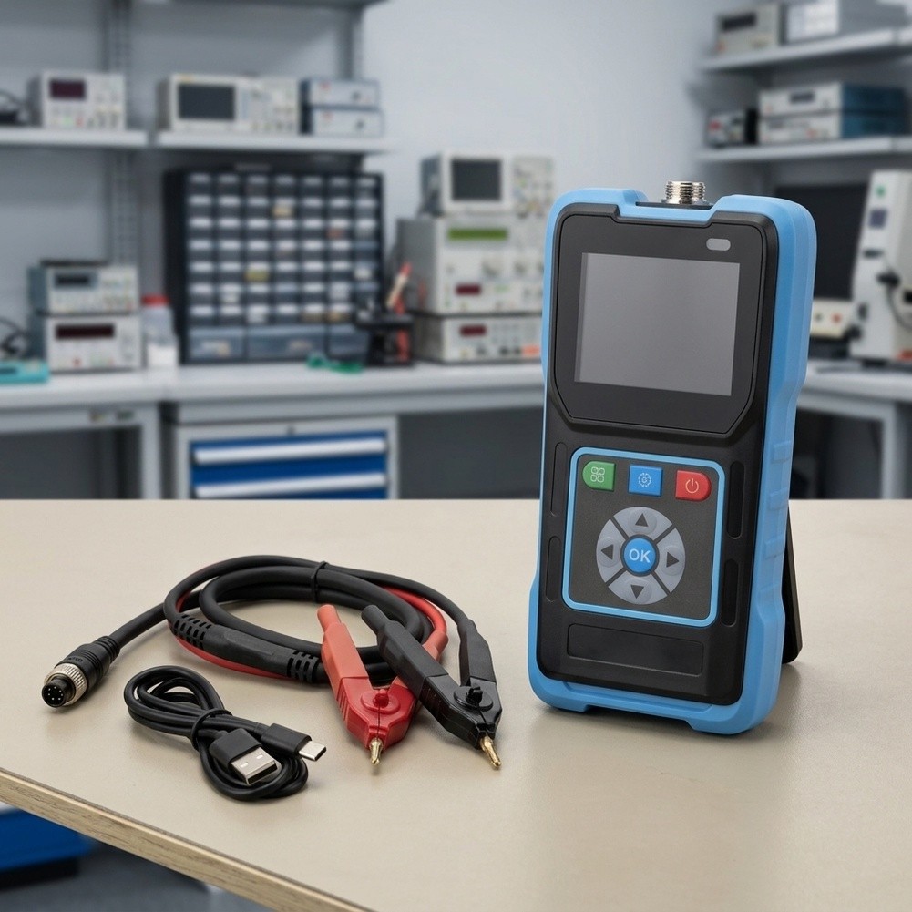 Battery Internal Resistance Tester Four Wire - BT02: misuratore a quattro fili per