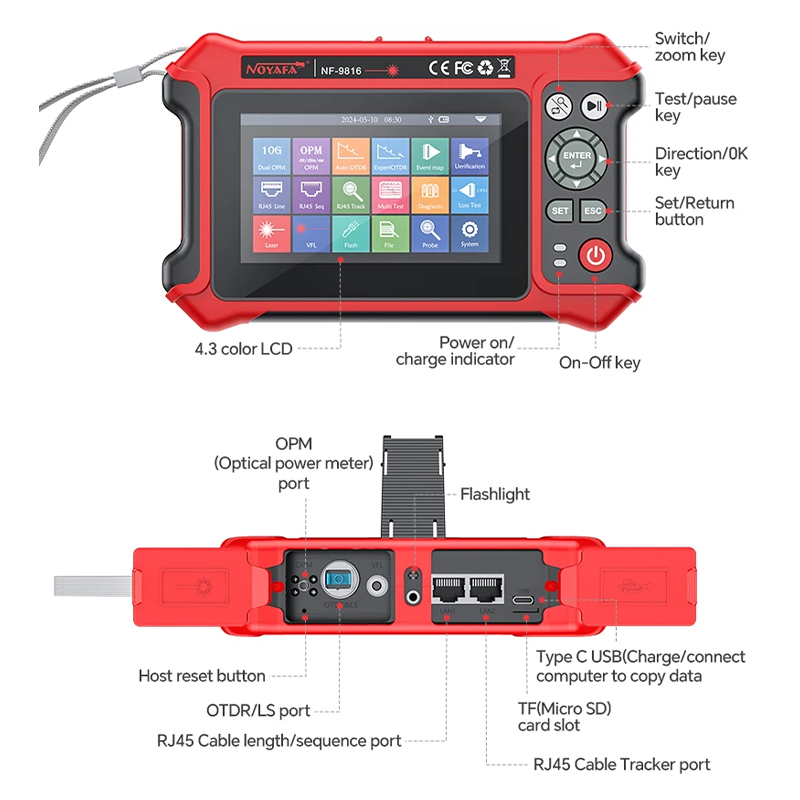 NOYAFA OTDR IPC Tester 1310/15 - Optical Time Domain Reflectometer Otdr 1310 1550Nm recensione e prezzo